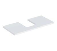 Geberit One plan de lavabo 505274002 105 x 3 x 47 cm, blanc / laqué mat, découpe au milieu