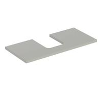 Plan de Toilette Geberit ONE pour 1 vasque à poser ovale 1050x30mm Greige Mat