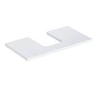 Geberit One plan de lavabo 505273001 90 x 3 x 47 cm, blanc / laqué brillant, découpe au milieu