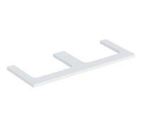 Plaque de lavabo Geberit ONE, découpe double, pour lavabo à poser, 120x3x47cm, 505345002, Couleur: blanc laqué mat - CM
