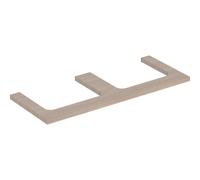 Geberit One plan de vasque 505345005 120 x 3 x 47 cm, structure en bois de chêne/mélamine, double découpe
