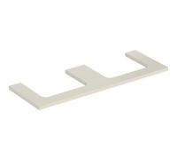 Plaque de lavabo Geberit ONE, découpe double, pour lavabo à poser, 135x3x47cm, 505.286.00.4, Couleur: laquÃ© gris sable brillant