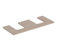 Geberit ONE - Waschtischplatte Ausschnitt re/li für Aufsatzwaschtischschale 1200x30x470mm eiche