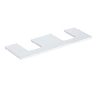 Geberit One plan de lavabo 505276001 135 x 3 x 47 cm, blanc / laqué brillant, double découpe