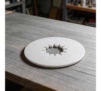 Plaque de lubrification pour 5ème roue de 25,4 à 30,5 cm en polyéthylène haute densité pour camping-car, remorque, réduit l'usure et la friction - Protection lisse du remorquage - Accessoire blanc