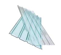 Plaque de lumière naturelle en fibre de verre, panneaux de toiture en PVC, toiture en plastique ondulé, for le remplacement des puits de lumière de serres et de cours.(100cm-5 pieces,0.15cm)