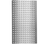 Plaque de maille perforée en acier inoxydable, argent 10x10-40x40cm, 0.8mm 1-10mm for filtre, couvercle Ventilation, protection artisanale, projets bricolage(1mm Mesh,10x10cm)