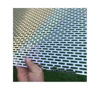 Plaque de maille perforée en acier inoxydable, épaisseur 0.8mm/1.2mm, plusieurs tailles for filtre, couvercle Ventilation, protection artisanale, projets bricolage(0.8mm Thick,30x30cm)