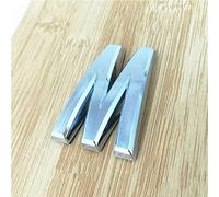 Plaque de maison autocollante 3D - 5 cm - Lettres de A à Z - Argenté - Numéros d'adresse d'hôtel - Autocollant 3M - ABS - Galvanoplastie - Pour appartement, boîte aux lettres et intérieur (M)