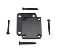 Plaque de manche de guitare en métal, 4 boulons de rechange avec vis et plaque arrière pour guitare électrique Fender Strat, Tele, basse
