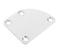 Plaque de Manche de Guitare Incurvée Argenté en Métal | Remplacement, Compatibilité Large, Forme Semi-ronde Triangulaire, pour Luthiers Débutants et Musiciens