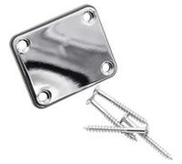 Plaque de manche vhbw pour guitare électrique - compatible Fender Stratocaster - métal chromé, argent