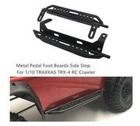 Plaque de marche latérale de panneaux de pied de pédale en métal pour 1/10 traxxas trx-4 t4 rc crawler noir Noir G