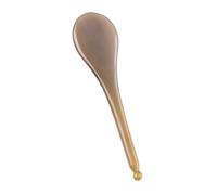 Plaque de Massage Gua Sha pour Visage et Corps en Corne de Yak | 1 Pièce, Surface Lisse et Bords Doux, Stimulation des Points, pour Contour des Yeux et Spa Maison