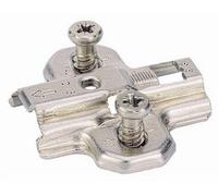 Hettich - Charnieres & Compas - Embase Cruciforme à Visser - Dimension : D=0 Mm - Couleur : Nickelé