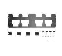 Plaque de montage adaptée à la boîte à outils en métal, support de rangement avant pour caisse, étui de rangement demi-largeur, fer antirouille à revêtement noir, accès rapide