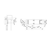 Plaque de montage- ASSA ABLOY - A187 pour DC135 en noir - 11508000