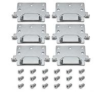 Plaque de montage compatible avec IKEA 116791 SKORVA Barre centrale - Lot de 6 avec 18 vis - Ferrures de lit pour cadre de lit MALM, HEMNES, BRIMNES - Idéal pour le camping-car et le lit de