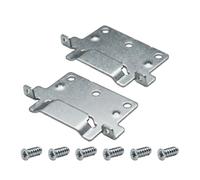 Plaque de montage compatible avec IKEA 116791 Skorva - Lot de 2 plaques de montage avec vis - Ferrure de lit pour MALM, HEMNES, BRIMNES - Idéal pour camping-car, van et lit de camping-car