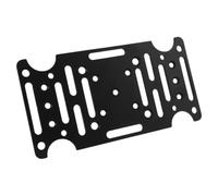 Plaque de Montage de Boîte aux Lettres Noire en Acier au Carbone