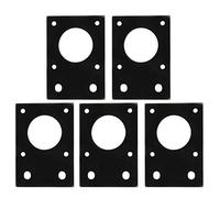 Plaque de montage de montage de moteur Klanata Assiette de montage de moteur en aluminium noir 42x42mm1,7x1,7 pouces Accessoires de montage pour imprimante (5pcs)