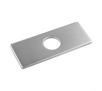 Plaque de montage de pont en acier inoxydable pour trous d'installation de robinet d'évier dans les applications de comptoir de cuisine et de salle de bain (argenté)