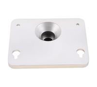 Plaque de Montage du Module de Tambour Métallique 5x4in | Support pour Batterie Électronique, Métal Argenté, Installation Facile, Usage Musique et Voyage