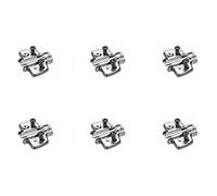 Plaque de montage en croix Hettich Ajustement direct de la hauteur pour charnières Sensys et Intermat (9071666) x6