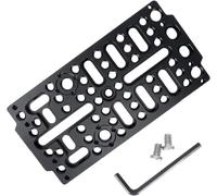 Plaque de Montage Facile pour Appareil Photo, Plaque à Fromage pour Appareil Photo, Support trépied avec Trous de localisation Arri pour système de Rail DSLR, Blocs de Rail, queues d'aronde,