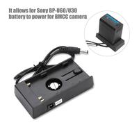 Plaque de montage pour adaptateur d'alimentation par batterie compatible avec les batteries Sony BP-U60/U30 et la caméra BMPCC