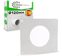 Plaque de Montage pour Bride Ø 120 mm pour le Raccordement de Conduits de Ventilation Circulaires - MADE IN SPAIN - Garantie de 5 Ans - ONIX TECH