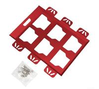 Plaque de montage pour rangement d'outils conçue pour s'intégrer avec des systèmes de verrouillage pour une installation portable et peu encombrante (rouge)