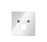 TECElux WC plaque de montage 9650100 verre TECElux blanc , pour WC standard