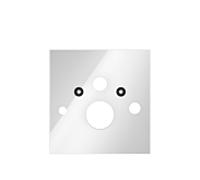 TECElux WC plaque de fixation 9650101 TECElux verre blanc , pour douche WC Toto + Geberit