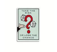 Plaque de motivation en métal 30,5 x 40,6 cm « Take The Risk OR Lose The Chance » - Idéal pour la maison, le bar et la bibliothèque