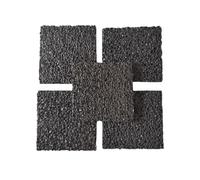 Plaque de mousse d'aluminium for l'insonorisation | Matériau absorbant acoustique 1 pièce for laboratoire et recherche, 1 pièce(100x100x1mm)