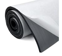 Plaque de mousse en néoprène auto-adhésive multifonction - Rouleau de mousse - Isolation acoustique - Antidérapant - Absorption des chocs (300mm X 1.5mm X 3m, Noir)