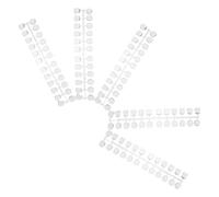 Plaque de Nail Art 120 Pièces en Plastique, Présentoir Carré Plat