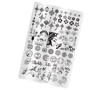 Plaque de nail art moderne avec motif de nœud floral, outil de tampon pour ongles, améliore votre style lors de fêtes ou d'événements quotidiens, festivals, accessoires de nail art