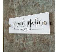 Plaque De Nom De Panneau Mural En Acrylique Personnalisé - 2 Tailles De Panneau De Bureau De Porte Personnalisé, Panneau De PDG Exécutif, Nouveau Décor D'entreprise
