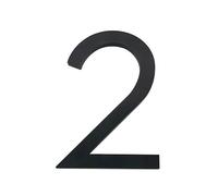 Plaque de numéro de maison, Grande plaque flottante noire de 10,1 cm, signalétique moderne for bâtiments, numéros porte extérieurs, d'adresse(Color 2)