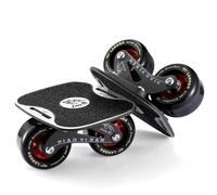 Plaque de patins à roulettes en alliage d'aluminium, support en acier, roues en polyuréthane élargies, design fendu, roulements
