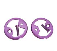 Plaque de pédale de vélo compatible avec Wahoo et SpeedPlay, accessoires en alliage pour un cyclisme efficace (violet)