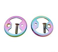 Plaque de pédale de vélo pour Wahoo et SpeedPlay Accessoire en alliage avec 2 plaques de pédale et boulons pour une installation facile (couleur)