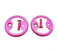 Plaque de pédale de vélo pour Wahoo pour SpeedPlay - Adaptateur de pédale léger en alliage argenté arc-en-ciel rose vert violet noir bleu or avec boulons compatibles avec pédales Zero pour cyclisme