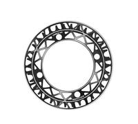 Plaque de pédalier 104BCD en alliage d'aluminium pour vélo - Protection de plaque dentaire intégrée - Installation facile