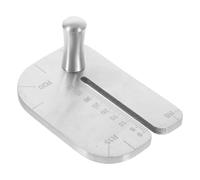 Plaque de Perforation Pratique pour Cuir en Acier Inoxydable Argenté | Plaque D'aide à Couture du Cuir, pour Ateliers DIY, Petits Artisans, Usage sur Établi
