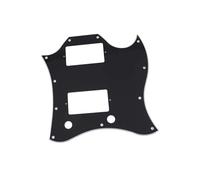 Plaque De Pickguard Pour Guitare Électrique Visage Complet Compatible Standard SG Avec Vis D'installation(Black 3ply)