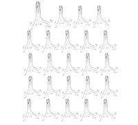 Plaque de Plastique claire chevalets présentoirs Cadre Photo Support - claire - 4 inch(24 Pack)