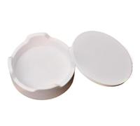 Plaque de plateau de frittage en zircone - Kit de couvercle de creuset à disques frittés ronds for applications à haute température(75x30mm with Lid)